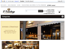 Tablet Screenshot of joyerialermitage.com